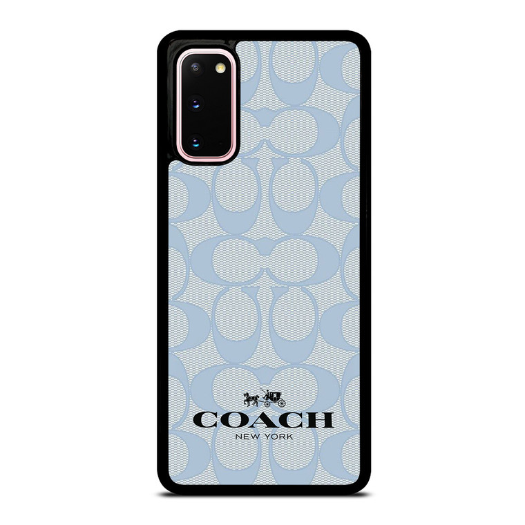 COACH NEW YORK BLUE LOGO PATTERN Samsung Galaxy S20 Case Cover