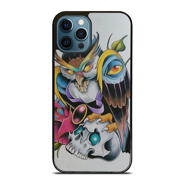 SUGAR SCHOOL OWL TATTOO iPhone 12 Pro Case Cover