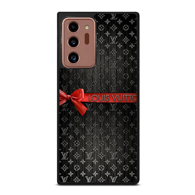 LOUIS VUITTON LV LOGO PATTERN RED RIBBON Samsung Galaxy Note 20 Ultra Case Cover