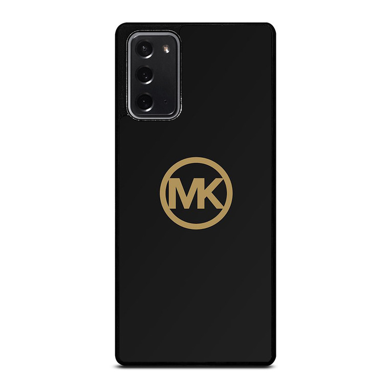 MICHAEL KORS MK LOGO BLACK GOLD Samsung Galaxy Note 20 Case Cover
