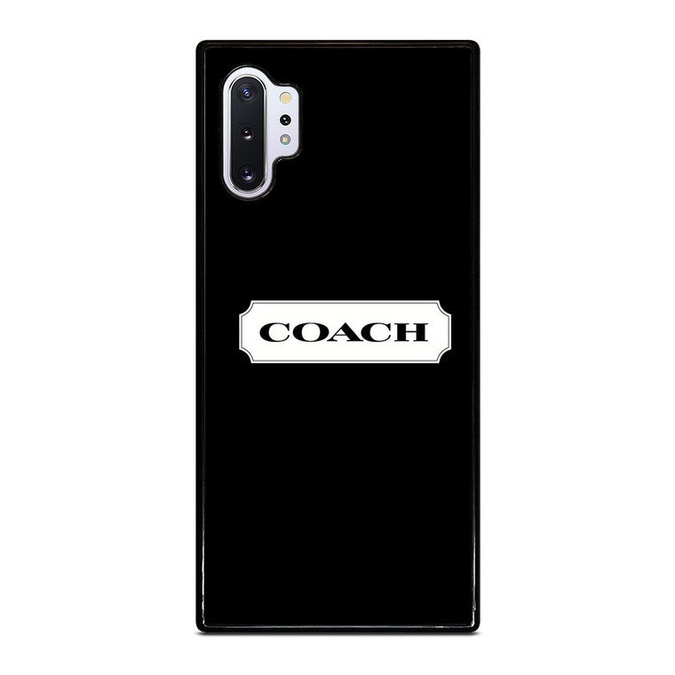 COACH NEW YORK LOGO ICON BLACK Samsung Galaxy Note 10 Plus Case Cover