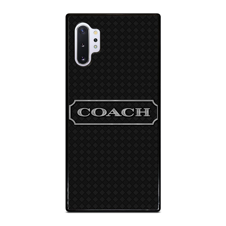 COACH NEW YROK LOGO BLACK Samsung Galaxy Note 10 Plus Case Cover