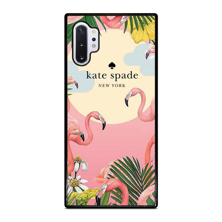 KATE SPADE NEW YORK LOGO FLORAL FLAMENGOS Samsung Galaxy Note 10 Plus Case Cover