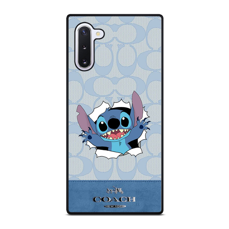 COACH NEW YORK LOGO DISNEY STITCH Samsung Galaxy Note 10 Case Cover