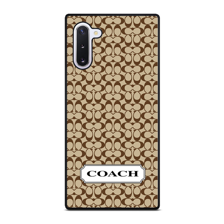 COACH NEW YORK LOGO EMBLEM PATTERN Samsung Galaxy Note 10 Case Cover