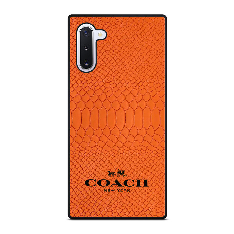 COACH NEW YORK LOGO ORANGE SKIN Samsung Galaxy Note 10 Case Cover