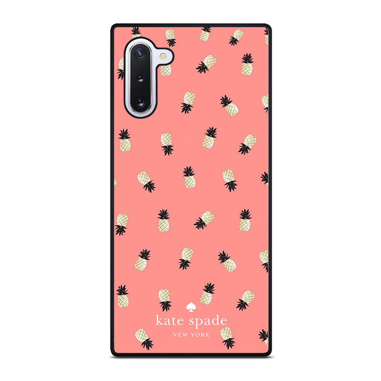 KATE SPADE NEW YORK LOGO PINK PINEAPPLES ICON Samsung Galaxy Note 10 Case Cover