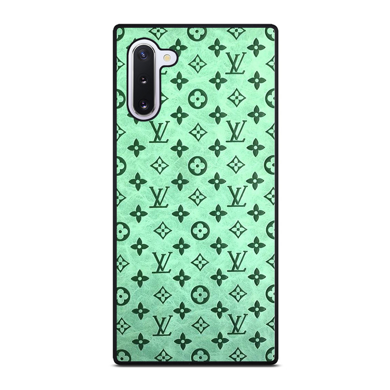 LOUIS VUITTON LOGO GREEN ICON PATTERN Samsung Galaxy Note 10 Case Cover