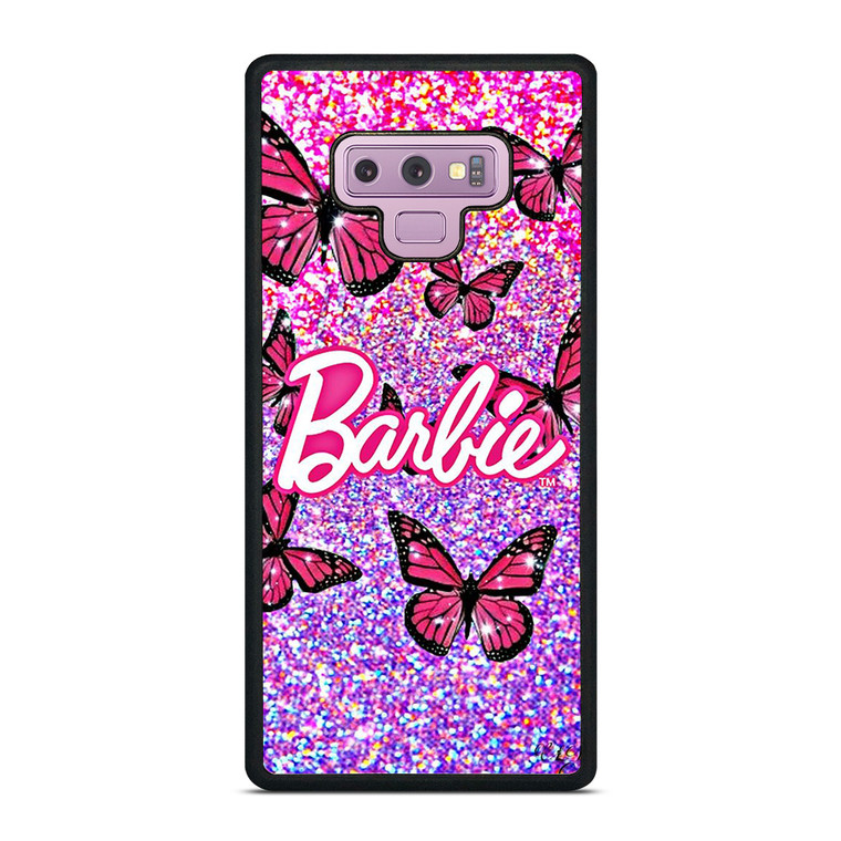 BARBIE BUTTERFLY LOGO ICON PINK Samsung Galaxy Note 9 Case Cover