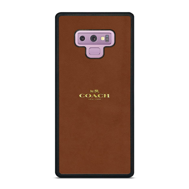 COACH NEW YORK LOGO BROWN Samsung Galaxy Note 9 Case Cover