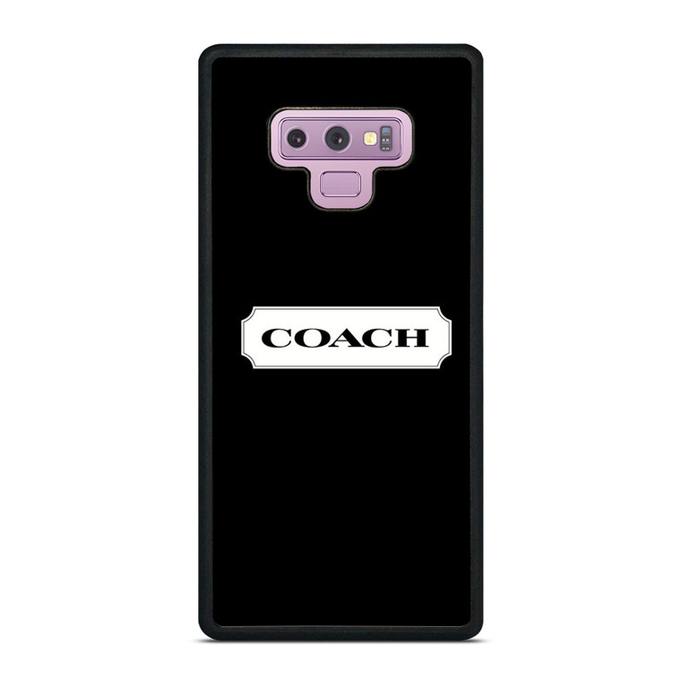 COACH NEW YORK LOGO ICON BLACK Samsung Galaxy Note 9 Case Cover