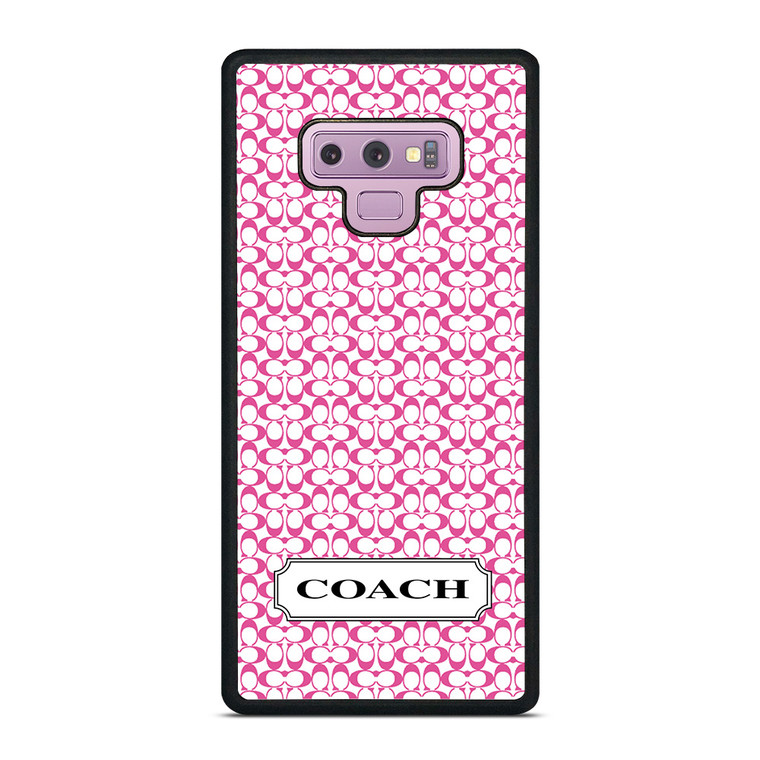 COACH NEW YORK LOGO PATTERN PINK Samsung Galaxy Note 9 Case Cover