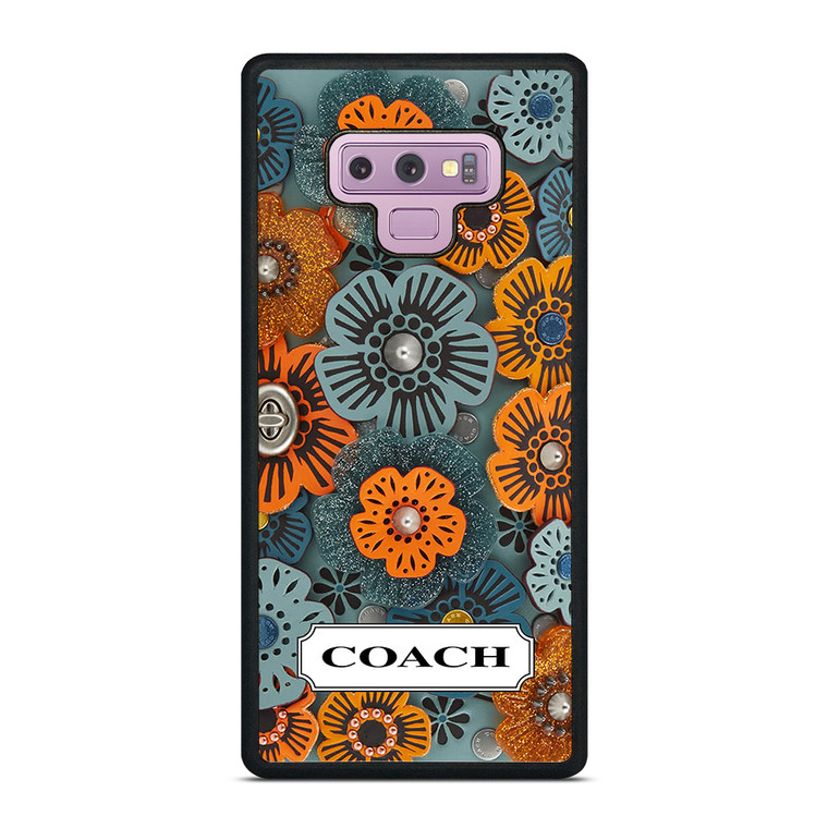 COACH NEW YORK LOGO TEA ROSE PATTERN Samsung Galaxy Note 9 Case Cover