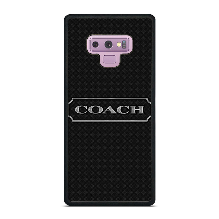 COACH NEW YROK LOGO BLACK Samsung Galaxy Note 9 Case Cover