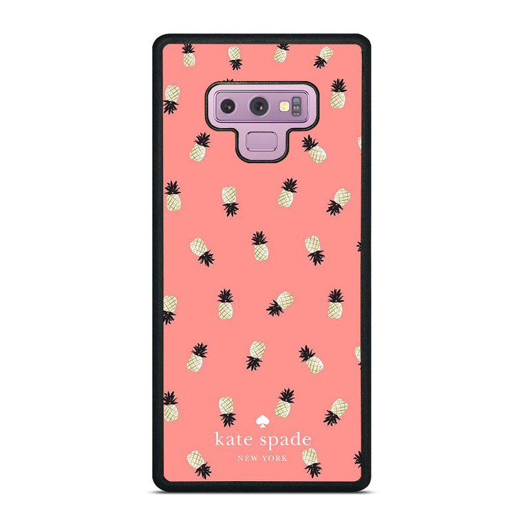 KATE SPADE NEW YORK LOGO PINK PINEAPPLES ICON Samsung Galaxy Note 9 Case Cover