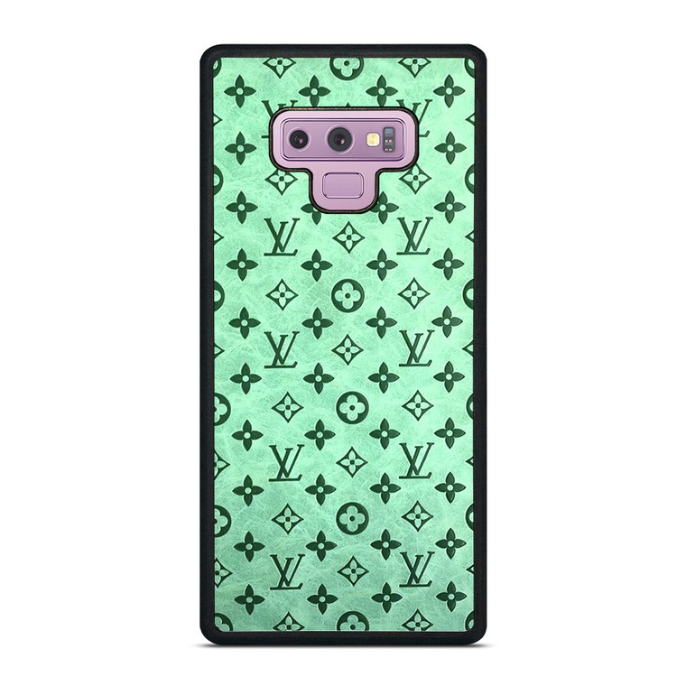 LOUIS VUITTON LOGO GREEN ICON PATTERN Samsung Galaxy Note 9 Case Cover