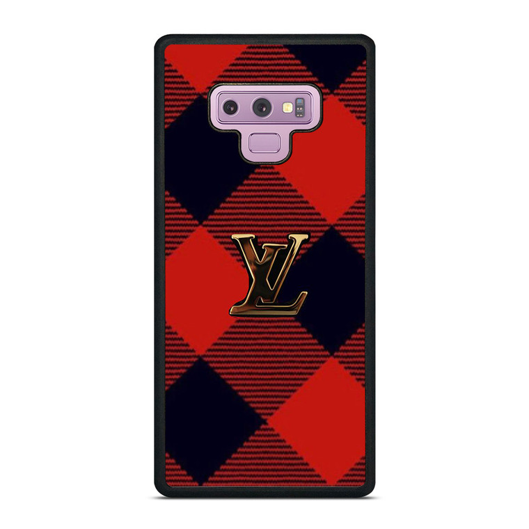 LOUIS VUITTON LV LOGO PATTERN RED Samsung Galaxy Note 9 Case Cover