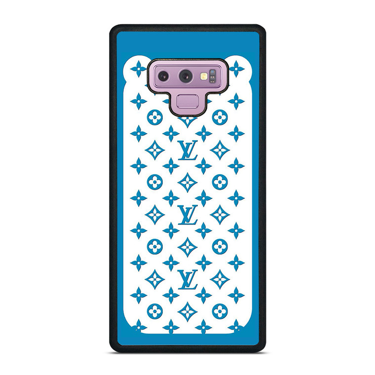 LOUIS VUITTON PATERN ICON LOGO BLUE Samsung Galaxy Note 9 Case Cover