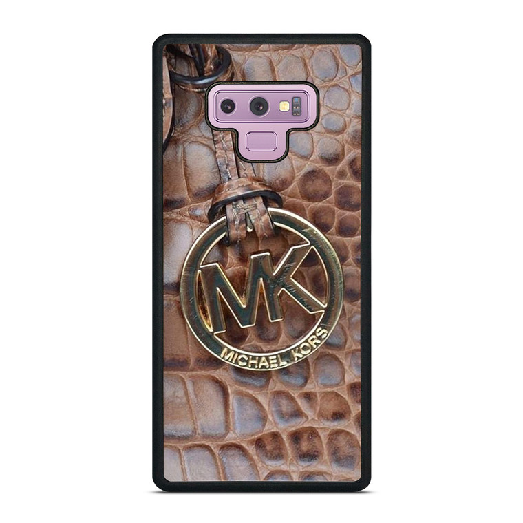 MICHAEL KORS BROWN LEATHER Samsung Galaxy Note 9 Case Cover