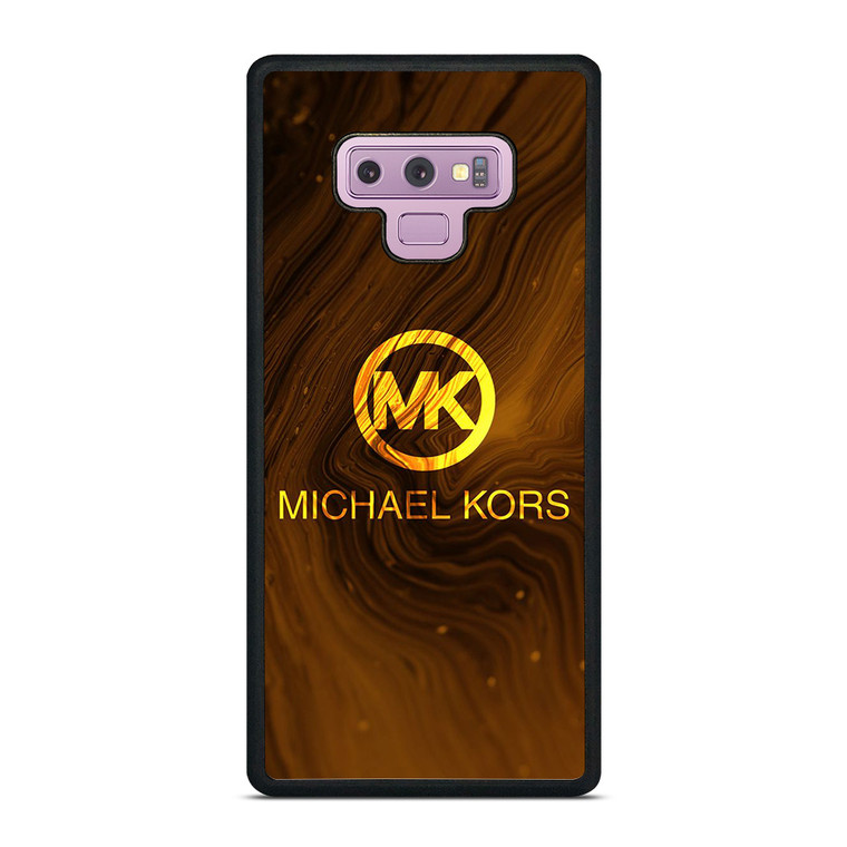 MICHAEL KORS GOLDEN MARBLE LOGO ICON Samsung Galaxy Note 9 Case Cover