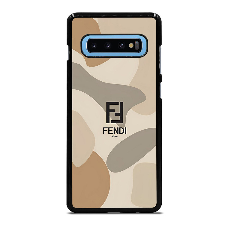 FENDI ROMA LOGO CAMO Samsung Galaxy S10 Plus Case Cover