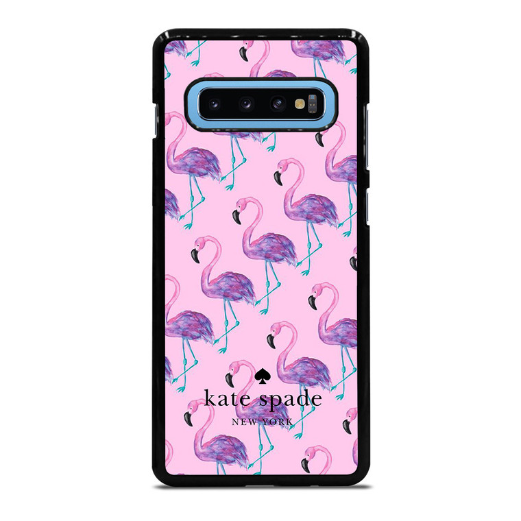 KATE SPADE NEW YORK LOGO FLAMENGOS PATTERN Samsung Galaxy S10 Plus Case Cover