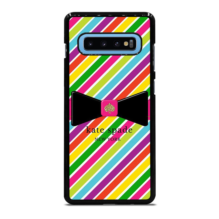 KATE SPADE NEW YORK LOGO STRIPE RIBBON ICON Samsung Galaxy S10 Plus Case Cover