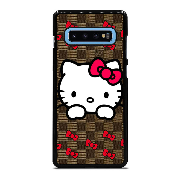 LOUIS VUITTON LV HELLO KITTY PATTERN Samsung Galaxy S10 Plus Case Cover