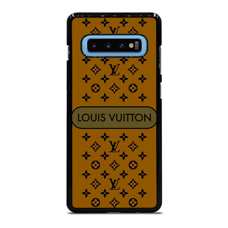LOUIS VUITTON PATTERN LV LOGO ICON GOLD Samsung Galaxy S10 Plus Case Cover