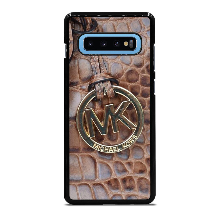 MICHAEL KORS BROWN LEATHER Samsung Galaxy S10 Plus Case Cover