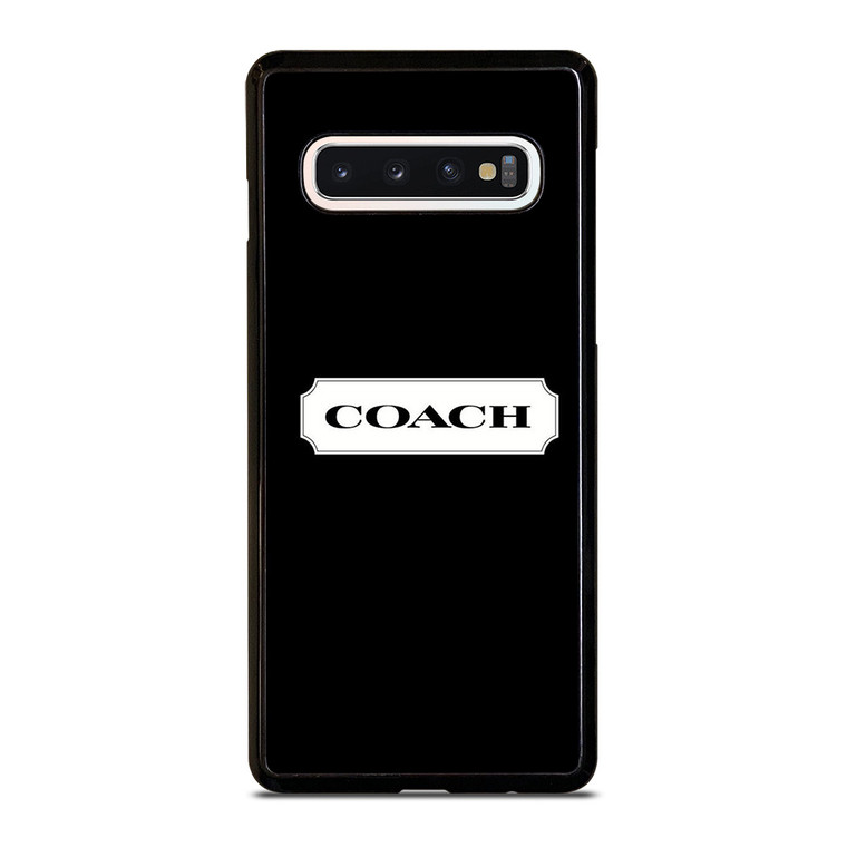 COACH NEW YORK LOGO ICON BLACK Samsung Galaxy S10 Case Cover