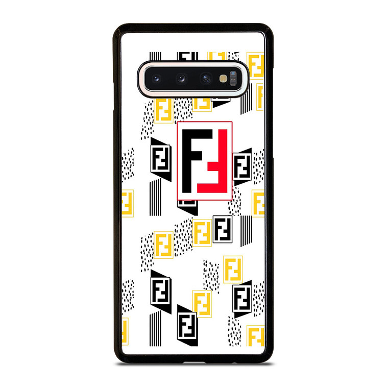 FENDI ROMA LOGO WHITE Samsung Galaxy S10 Case Cover