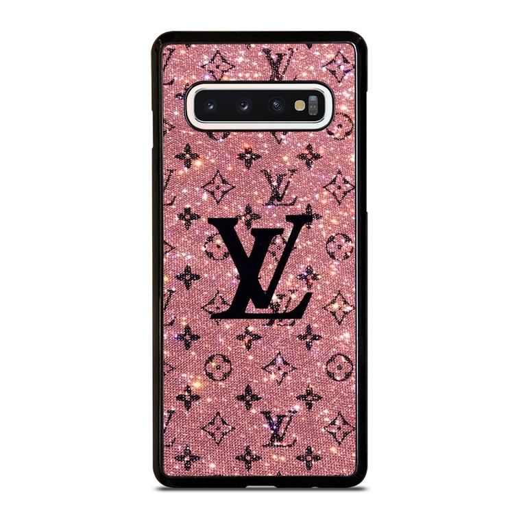 LOUIS VUITTON LV LOGO PINK SPARKLE Samsung Galaxy S10 Case Cover