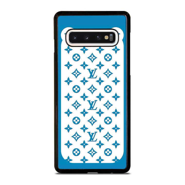 LOUIS VUITTON PATERN ICON LOGO BLUE Samsung Galaxy S10 Case Cover