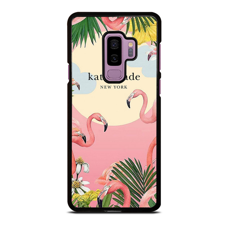 KATE SPADE NEW YORK LOGO FLORAL FLAMENGOS Samsung Galaxy S9 Plus Case Cover