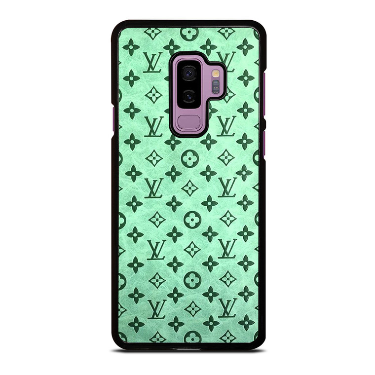 LOUIS VUITTON LOGO GREEN ICON PATTERN Samsung Galaxy S9 Plus Case Cover