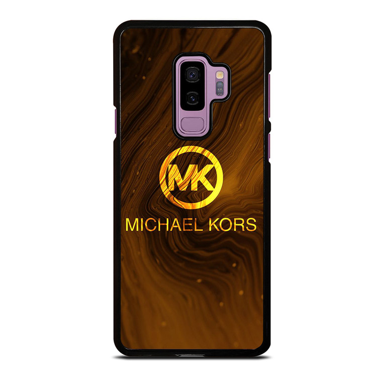 MICHAEL KORS GOLDEN MARBLE LOGO ICON Samsung Galaxy S9 Plus Case Cover