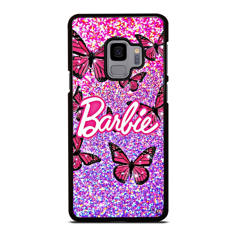 BARBIE BUTTERFLY LOGO ICON PINK Samsung Galaxy S9 Case Cover