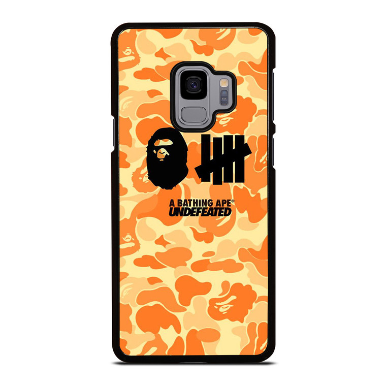 BATHING APE UNDEFEATED ORANGE CAMO Samsung Galaxy S9 Case Cover