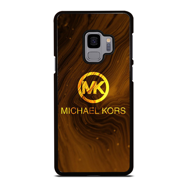 MICHAEL KORS GOLDEN MARBLE LOGO ICON Samsung Galaxy S9 Case Cover