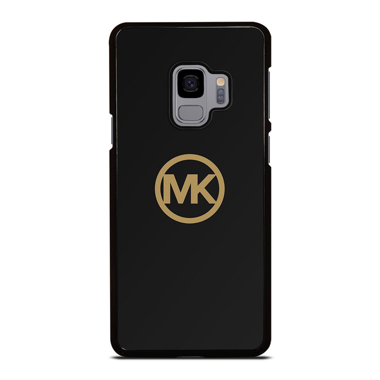 MICHAEL KORS MK LOGO BLACK GOLD Samsung Galaxy S9 Case Cover