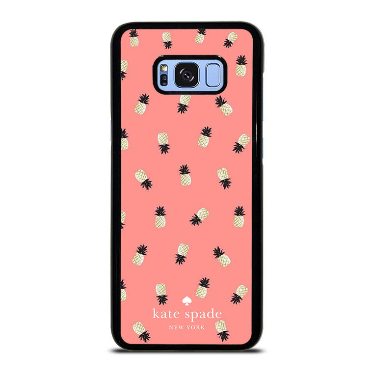 KATE SPADE NEW YORK LOGO PINK PINEAPPLES ICON Samsung Galaxy S8 Plus Case Cover