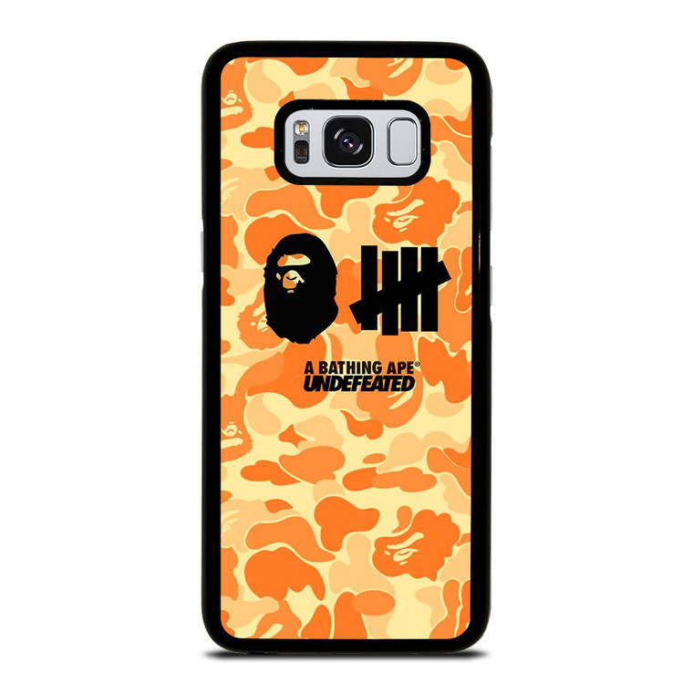 BATHING APE UNDEFEATED ORANGE CAMO Samsung Galaxy S8 Case Cover