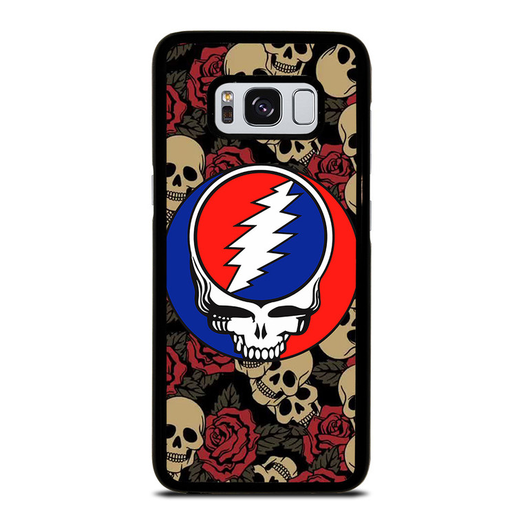 GREATEFUL DEAD BAND ICON SKULL AND ROSE Samsung Galaxy S8 Case Cover