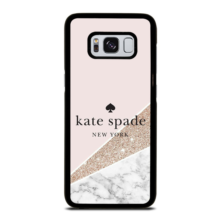KATE SPADE NEW YORK LOGO SPARKLE MARBLE ICON Samsung Galaxy S8 Case Cover
