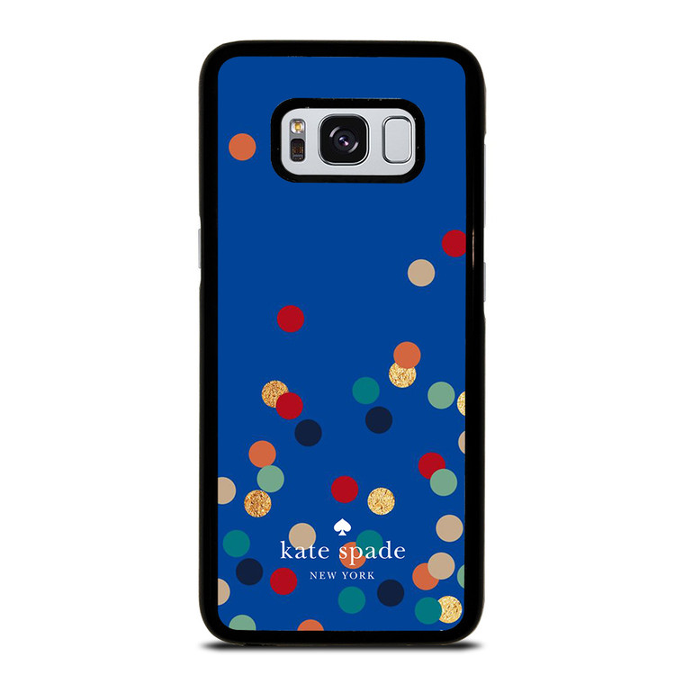 KATE SPADE NEW YORK LOGO SPARKLE POLKADOTS ICON Samsung Galaxy S8 Case Cover