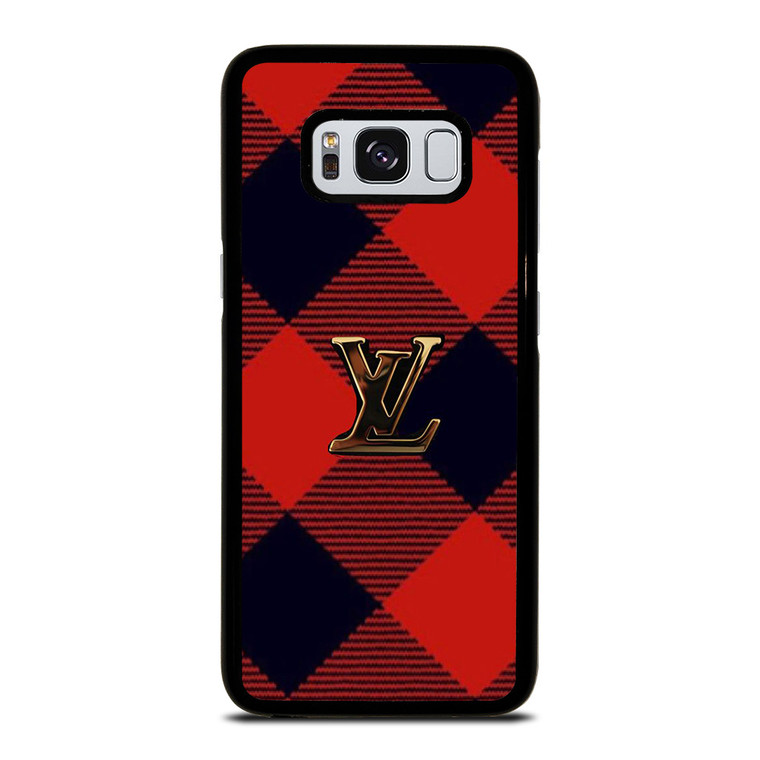 LOUIS VUITTON LV LOGO PATTERN RED Samsung Galaxy S8 Case Cover