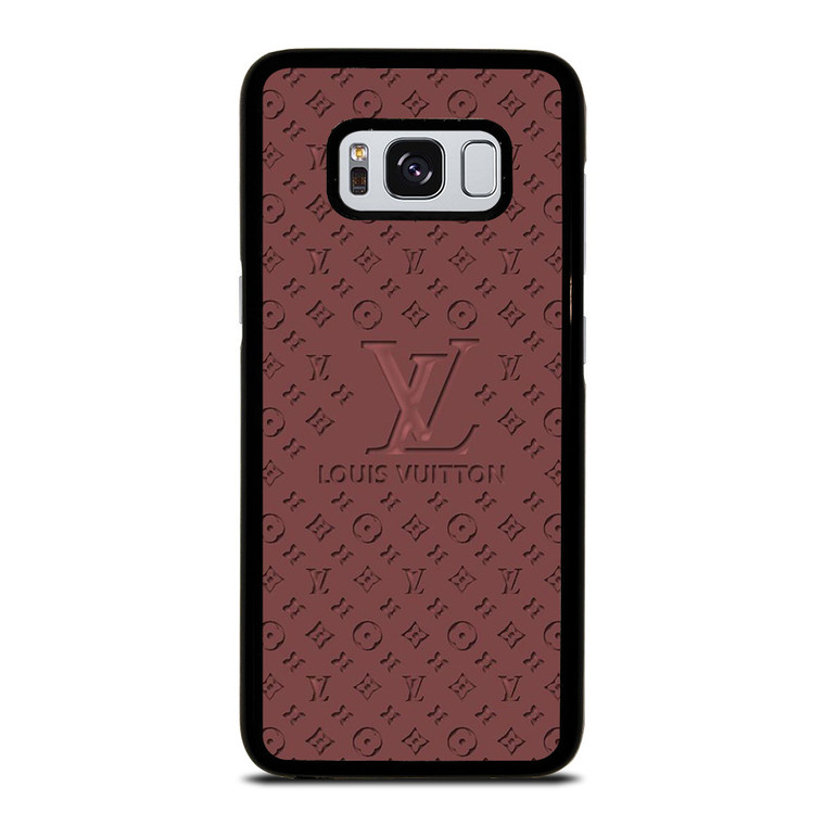 LOUIS VUITTON LV ROSE BROWN LOGO ICON Samsung Galaxy S8 Case Cover