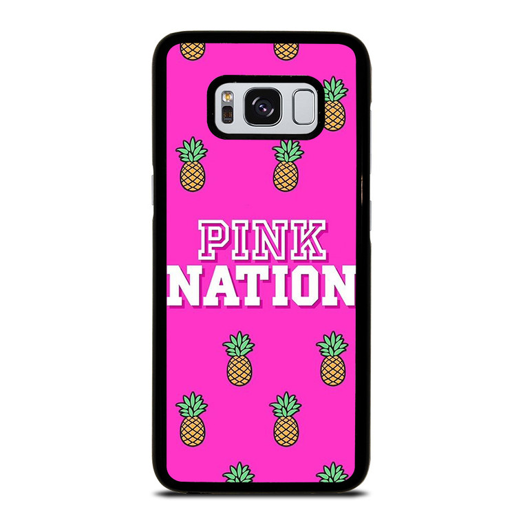 PINK NATION VICTORIA'S SECRET LOGO PINEAPPLE Samsung Galaxy S8 Case Cover