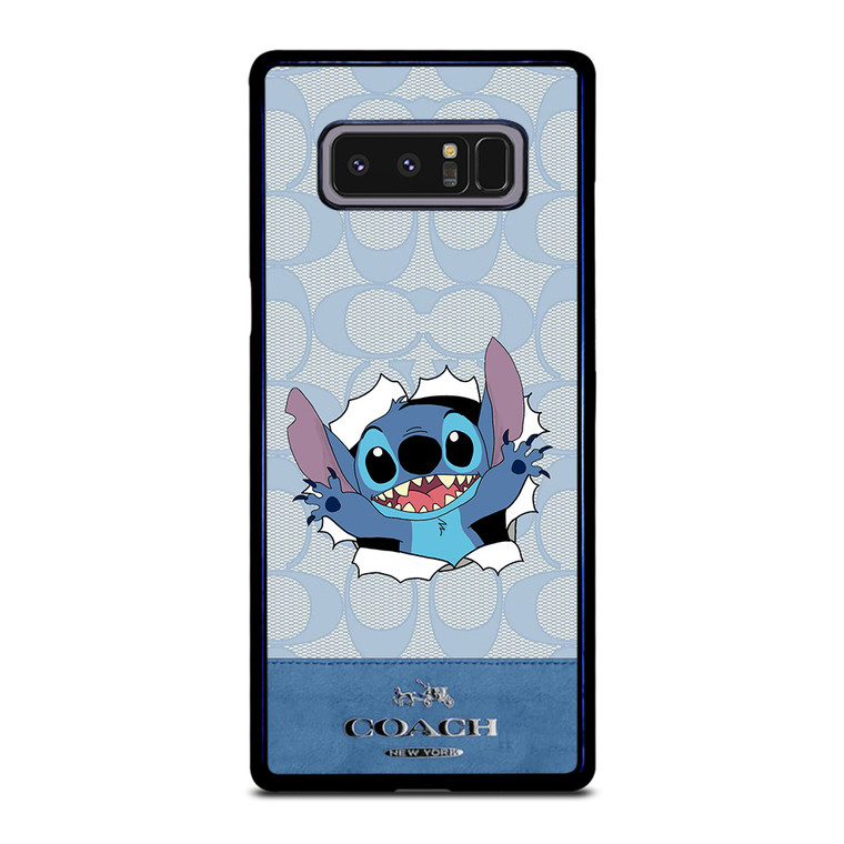 COACH NEW YORK LOGO DISNEY STITCH Samsung Galaxy Note 8 Case Cover